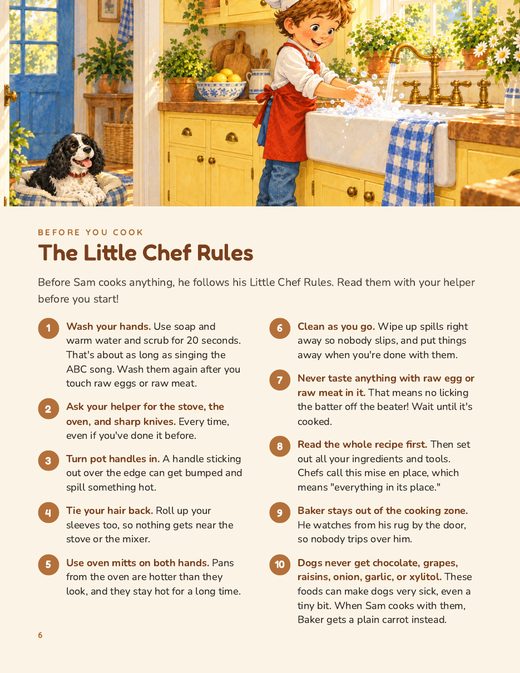 Page 6: The Little Chef Rules