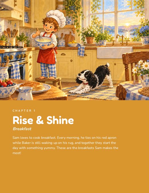 Page 12: Chapter 1, Rise and Shine, breakfast chapter opener